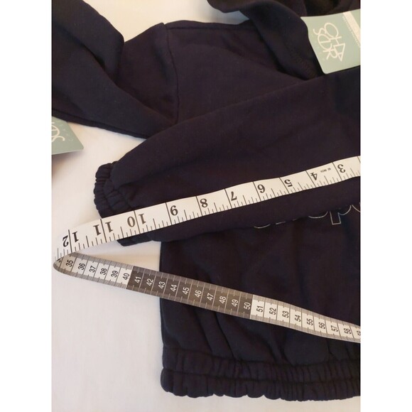 Chaser 2 Pc Lot NWT Elastic Waist Soft Leggings Hooded Cropped Sweatshirt Sz 6 - Picture 6 of 12